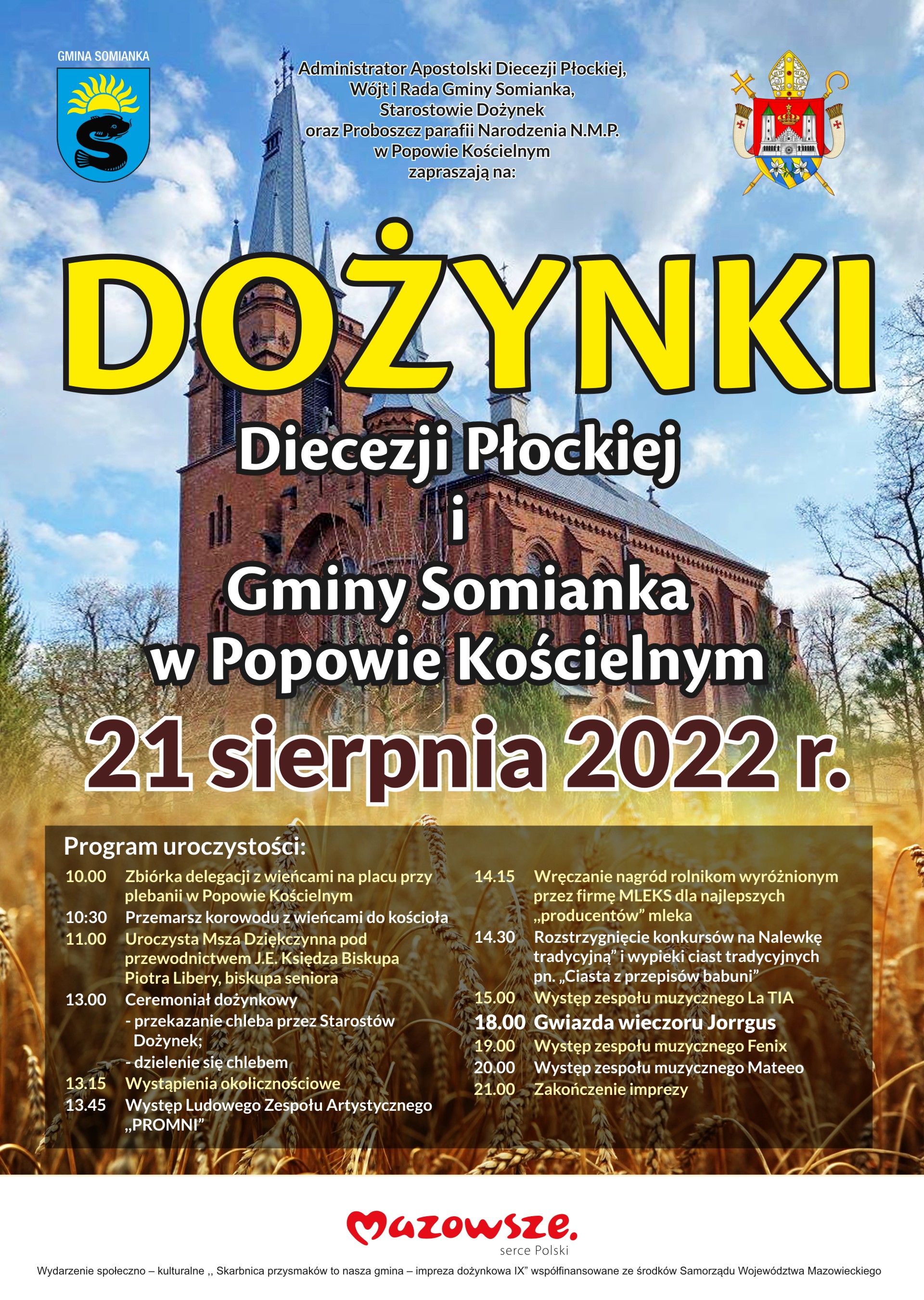 Plakat dożynki 20222